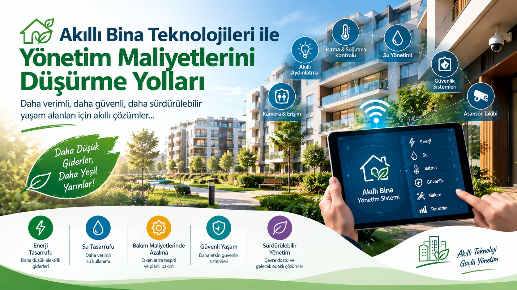 Akıllı Bina Teknolojileri ile Yönetim Maliyetlerini Düşürme