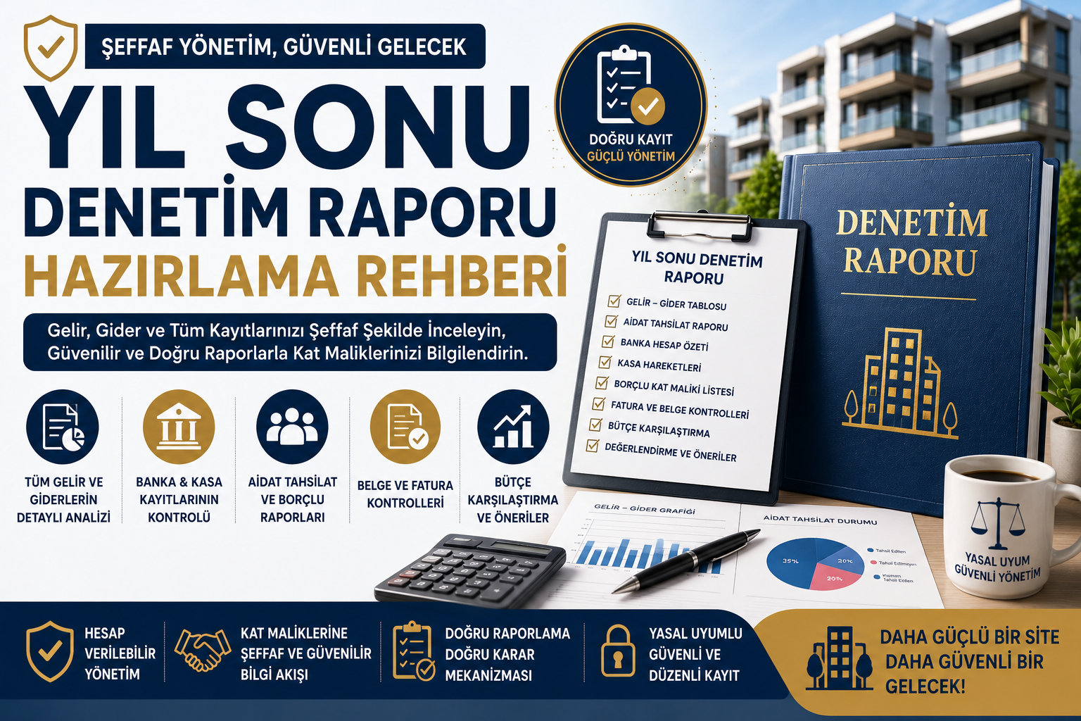Yıl Sonu Denetim Raporu Hazırlama Rehberi | Apartman Yönetimi