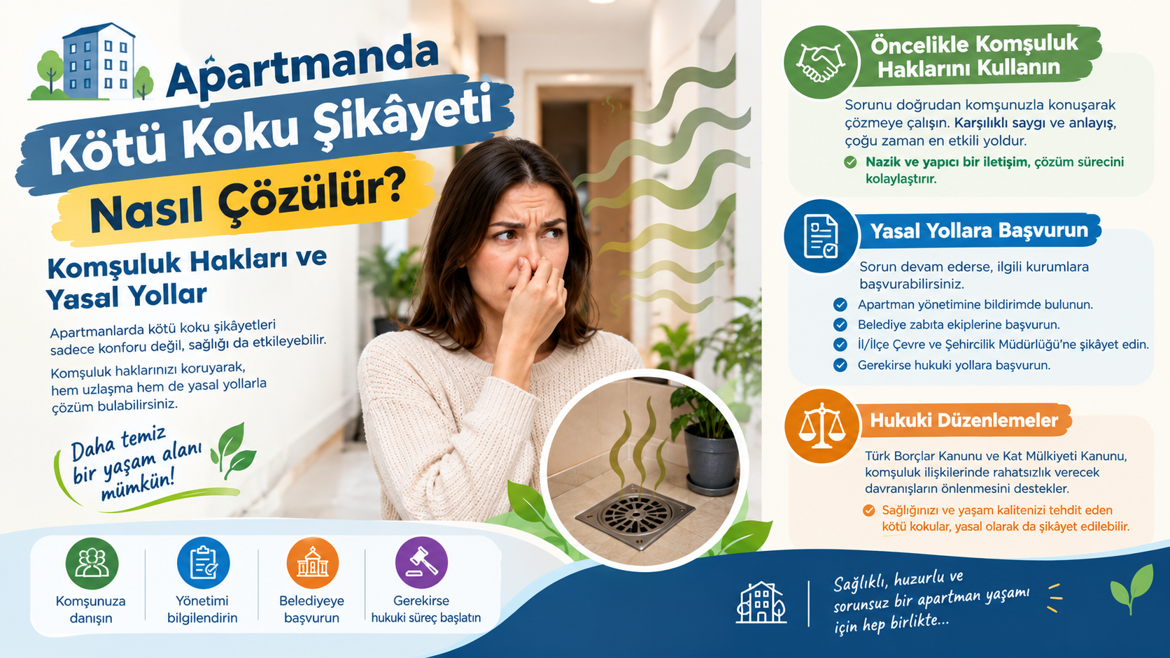 Apartmanda Kötü Koku Şikâyeti Nasıl Çözülür?