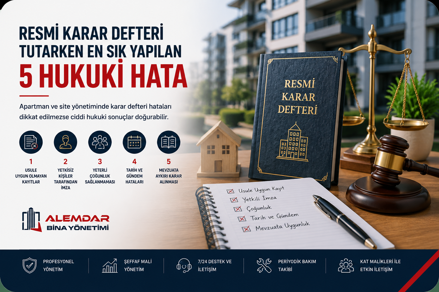 Resmi karar defteri tutarken en sık yapılan 5 hukuki hata