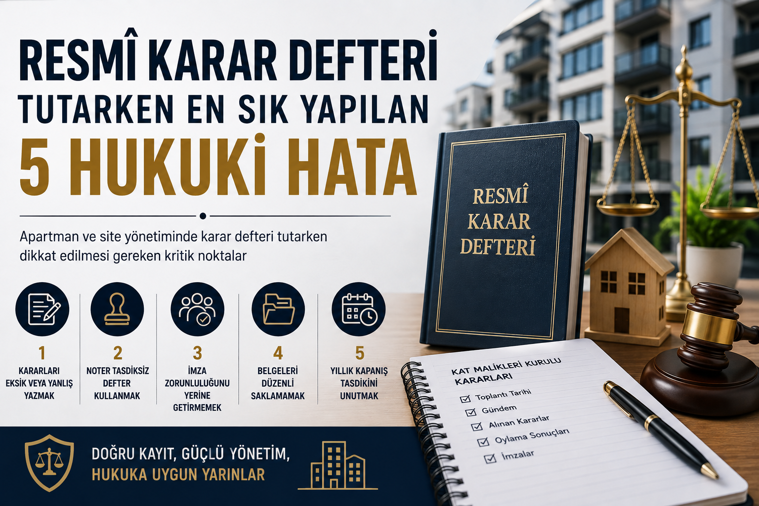 Resmi Karar Defteri Tutarken En Sık Yapılan 5 Hukuki Hata