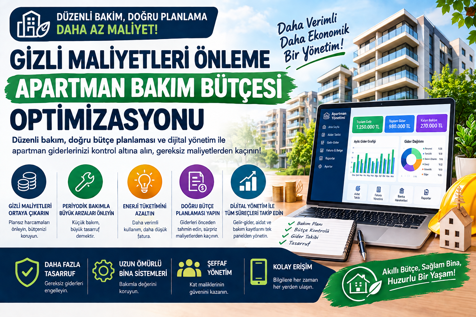 Gizli Maliyetleri Önleme: Apartman Bakım Bütçesi Optimizasyonu