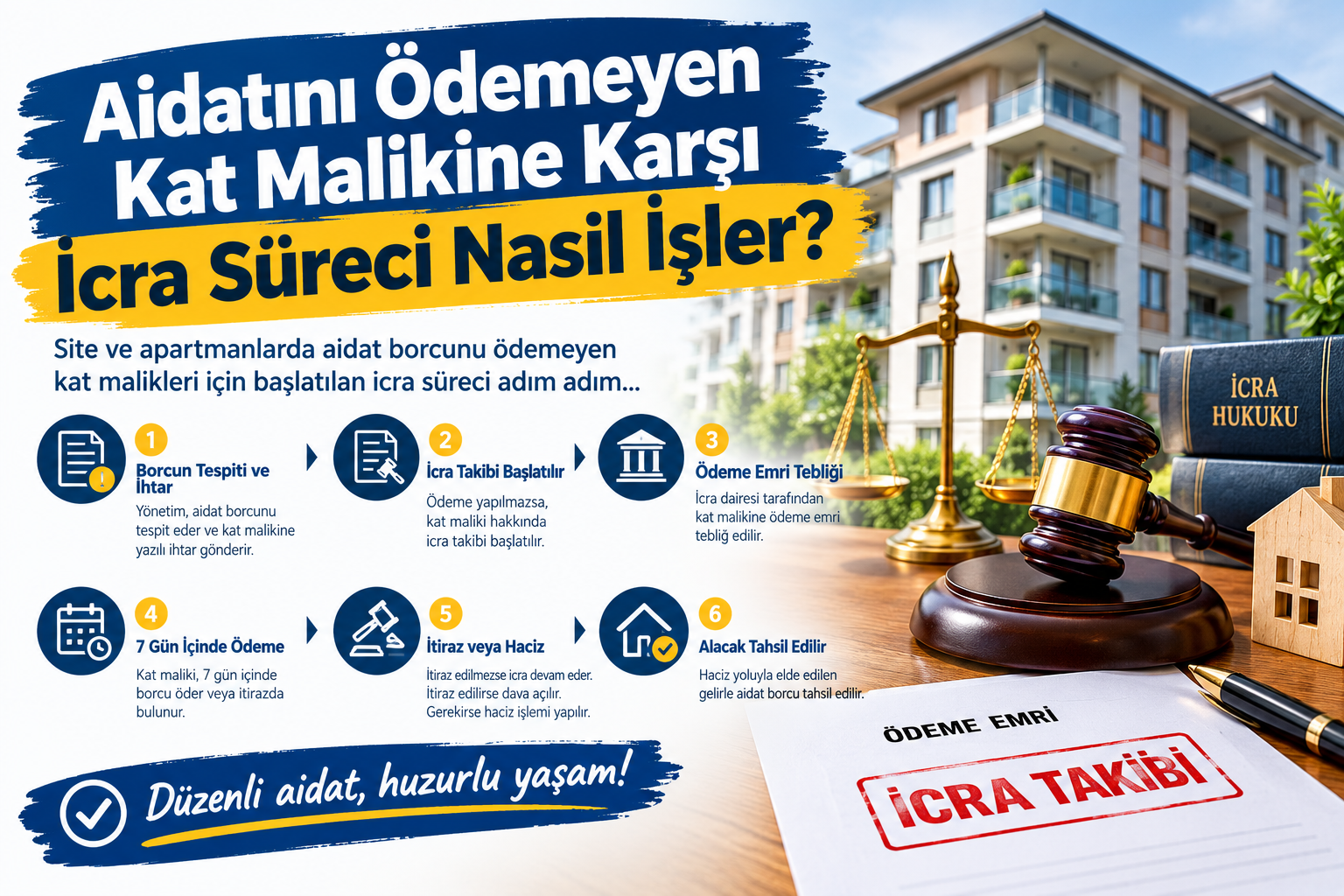 Aidatını Ödemeyen Kat Malikine Karşı İcra Süreci 2026