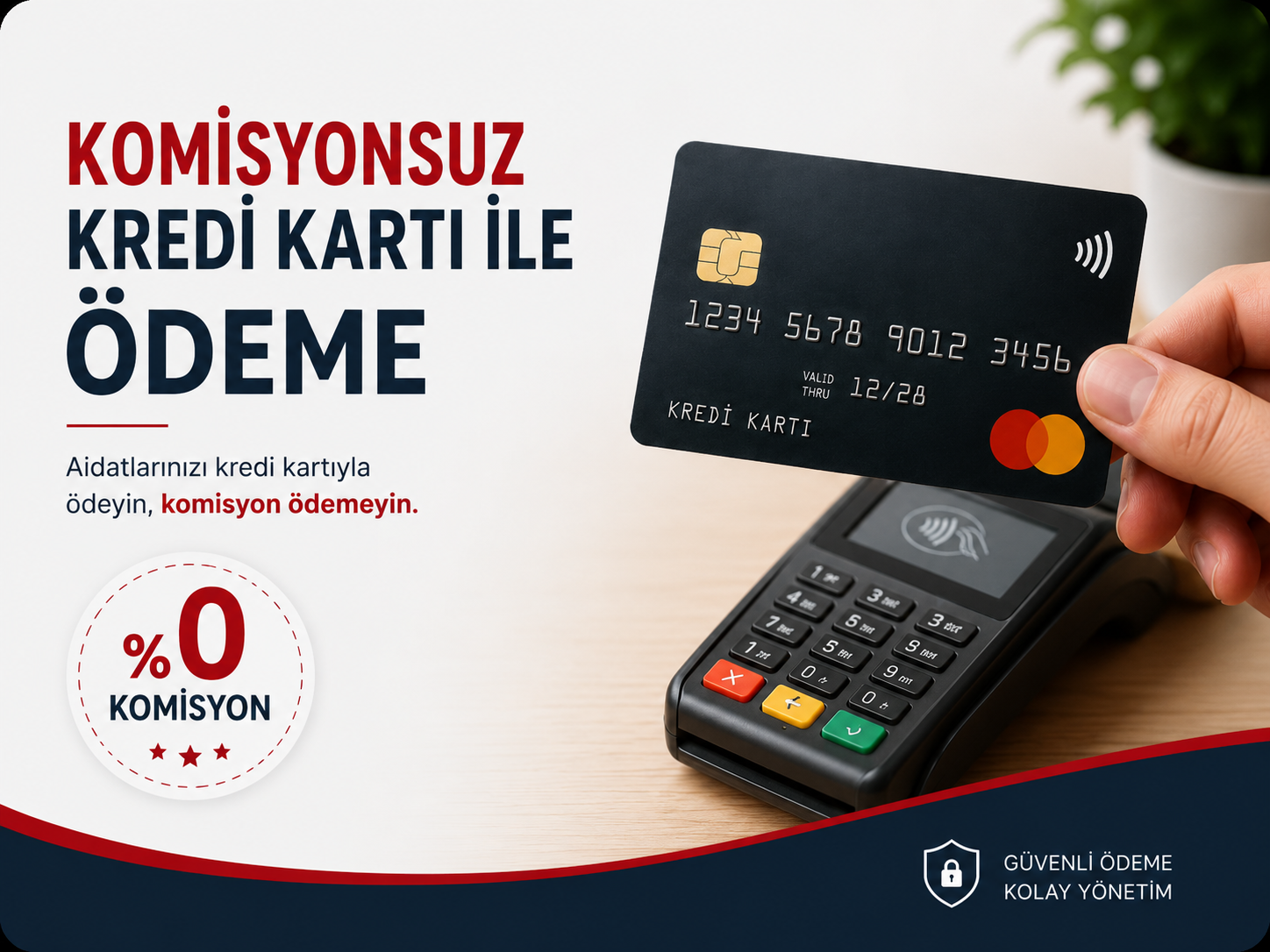 Kayseri bina yönetimi komisyonsuz kredi kartı ile aidat ödeme