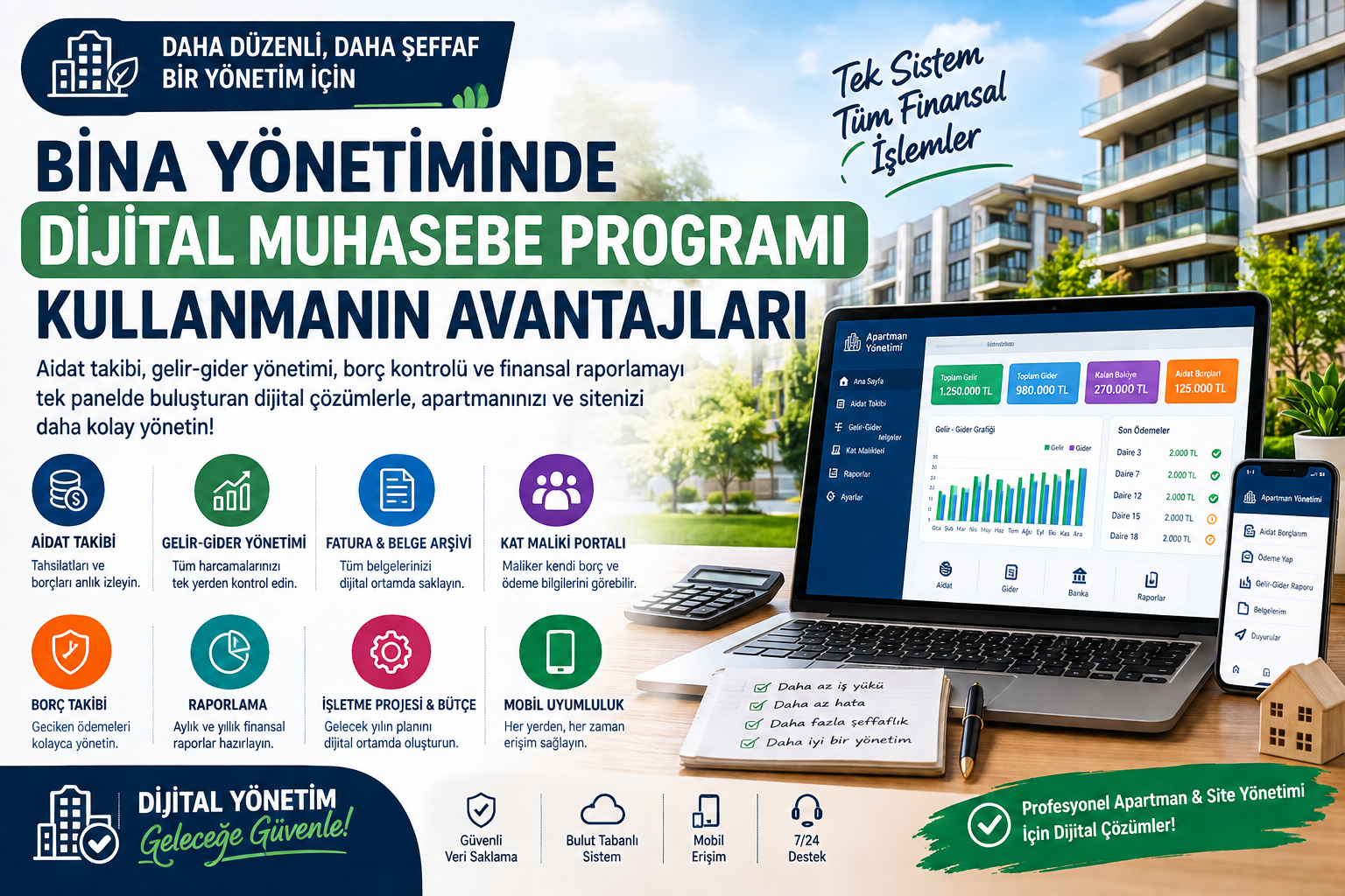 Bina Yönetiminde Dijital Muhasebe Programı Kullanmanın Avantajları