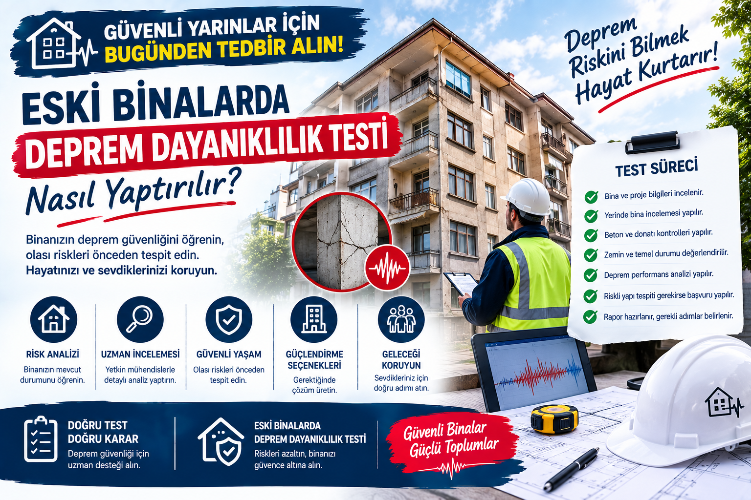 Eski Binalarda Deprem Dayanıklılık Testi Nasıl Yaptırılır?