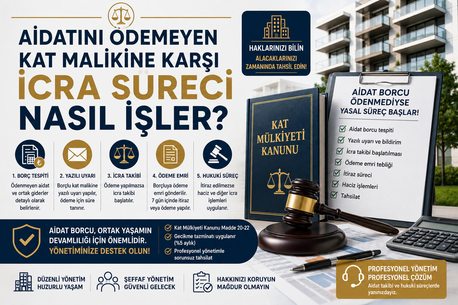 Aidatını Ödemeyen Kat Malikine Karşı İcra Süreci Nasıl İşler?